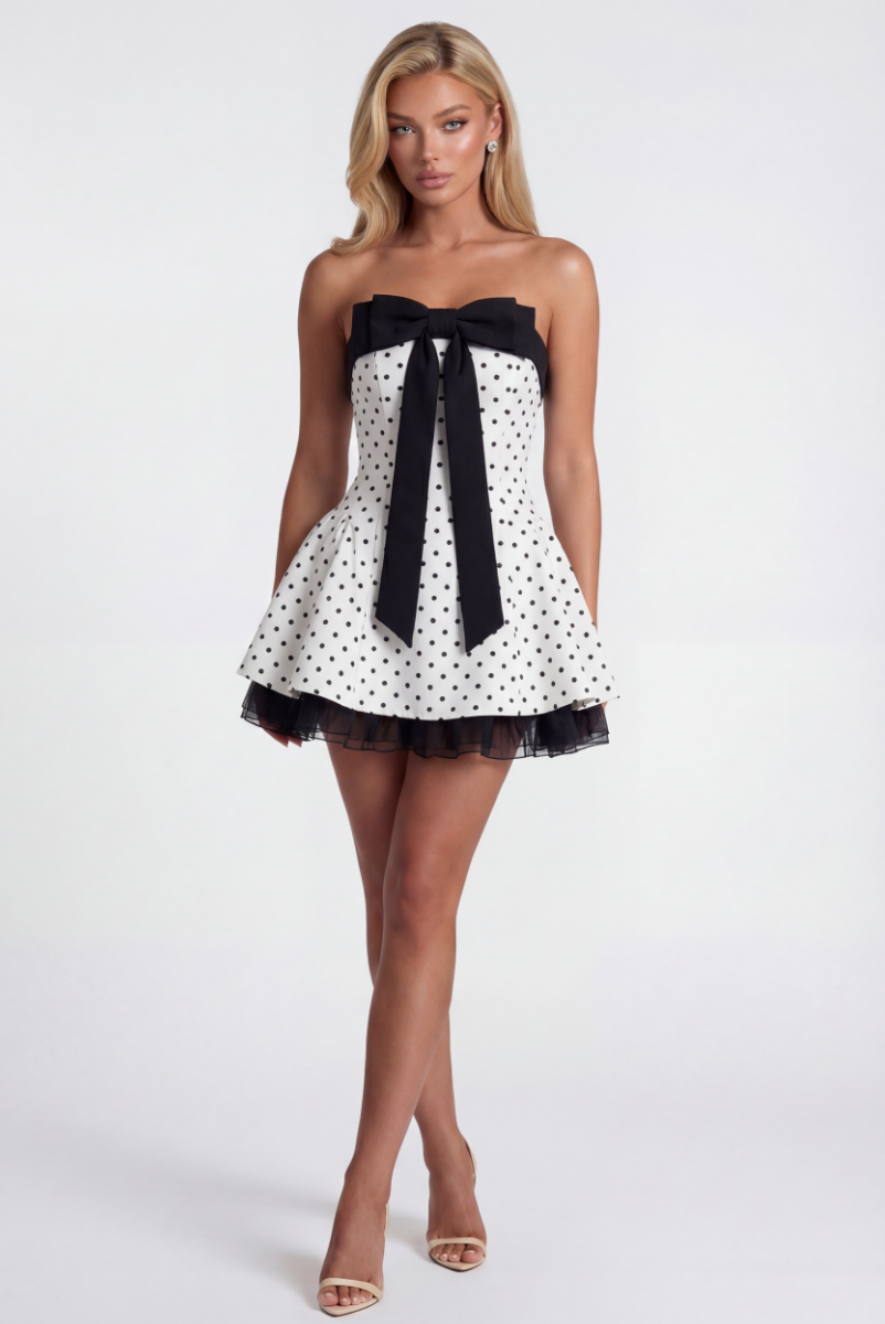 CHÈRIE MINI DRESS - POLKA DOT