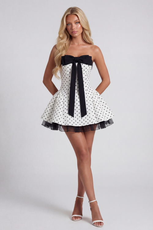CHÈRIE MINI DRESS - POLKA DOT