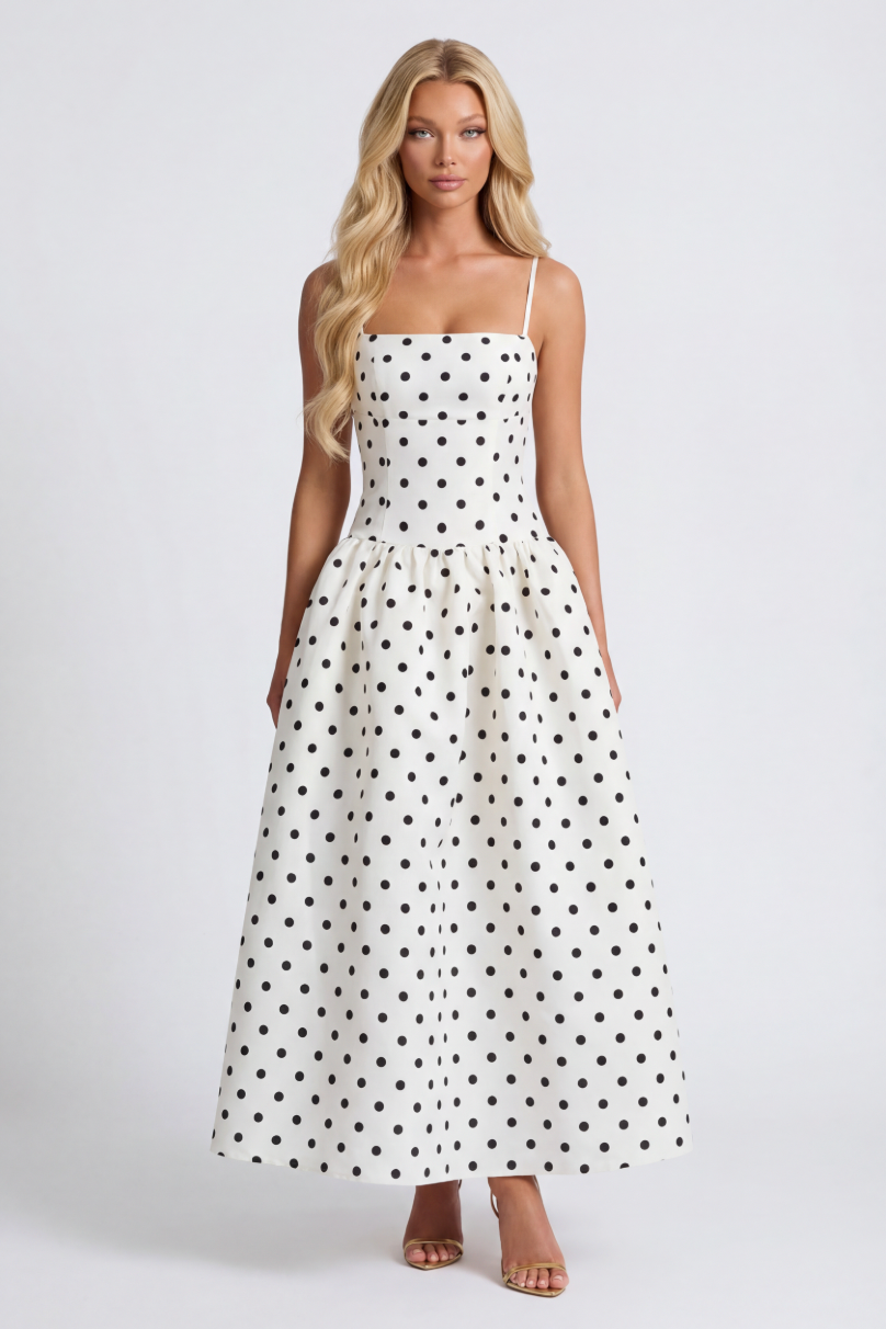 COLETTE MIDI DRESS - POLKA DOT