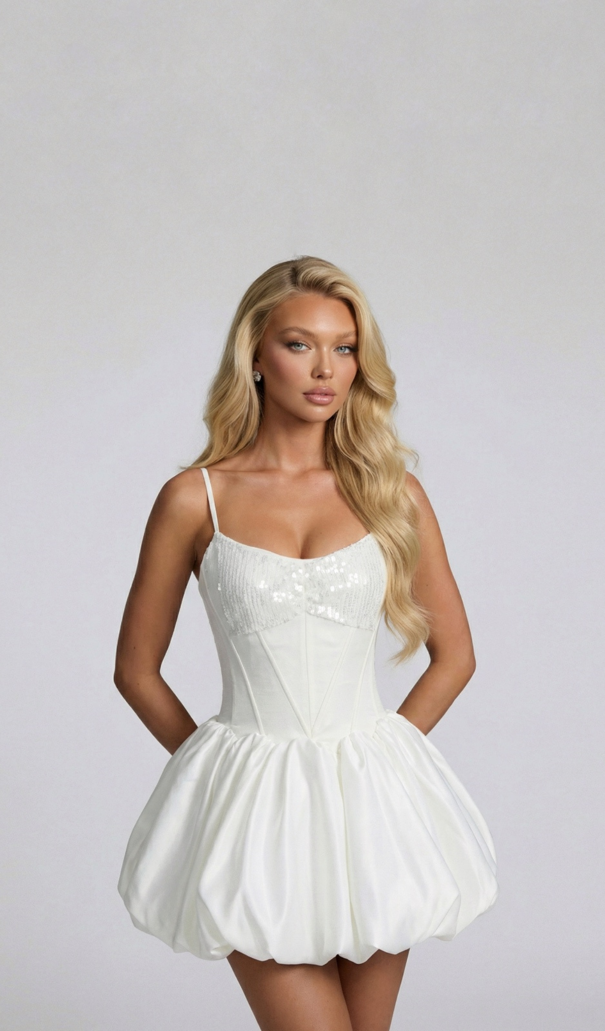VIVIENNE MINI DRESS - IVORY