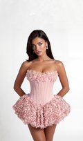 VALENTINE MINI DRESS - BLUSH