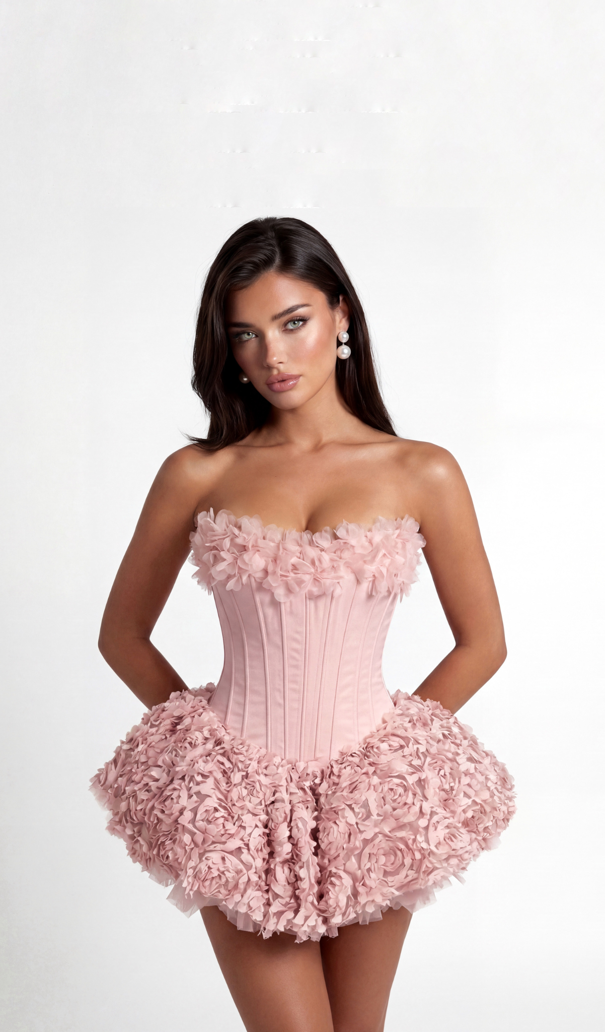 VALENTINE MINI DRESS - BLUSH