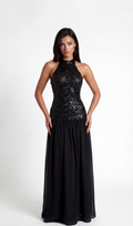 DELPHINE MAXI DRESS - BLACK