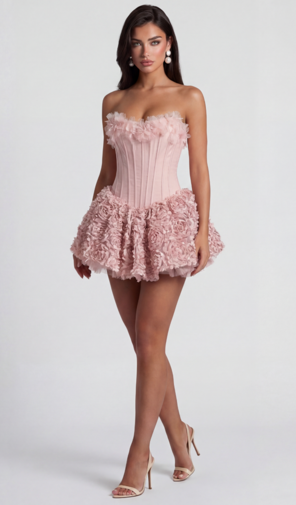 VALENTINE MINI DRESS - BLUSH