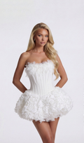 VALENTINE MINI DRESS - IVORY