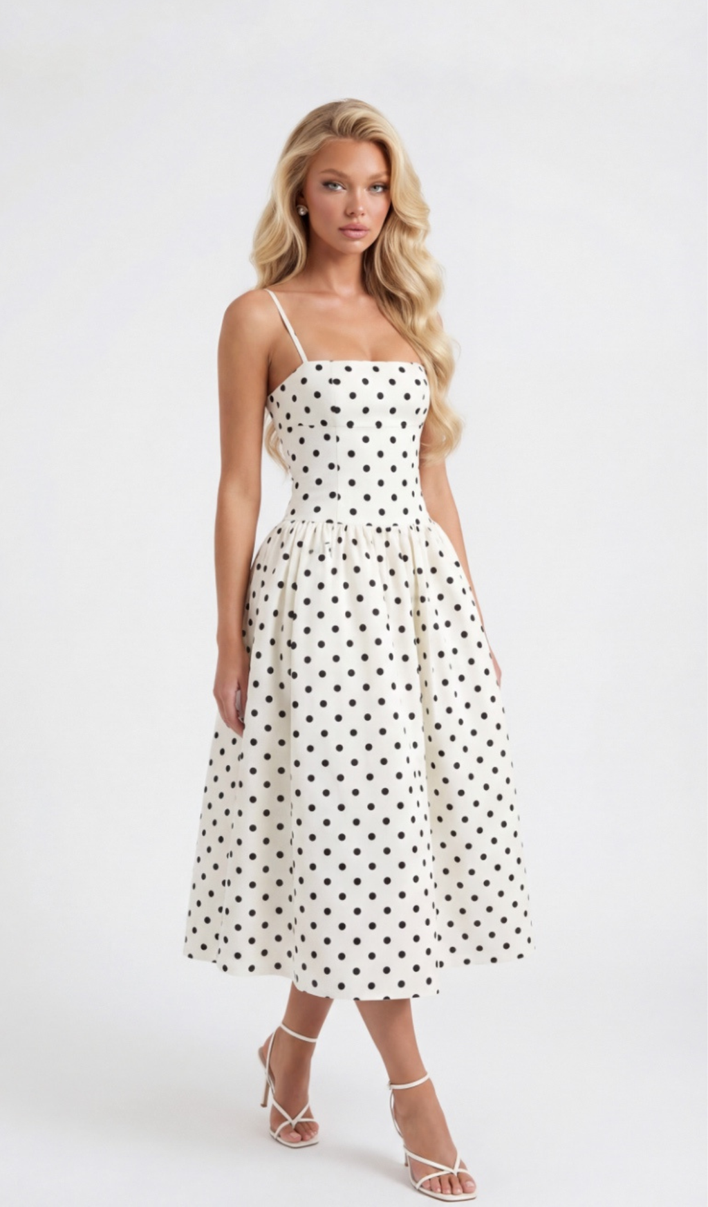 COLETTE MIDI DRESS - POLKA DOT